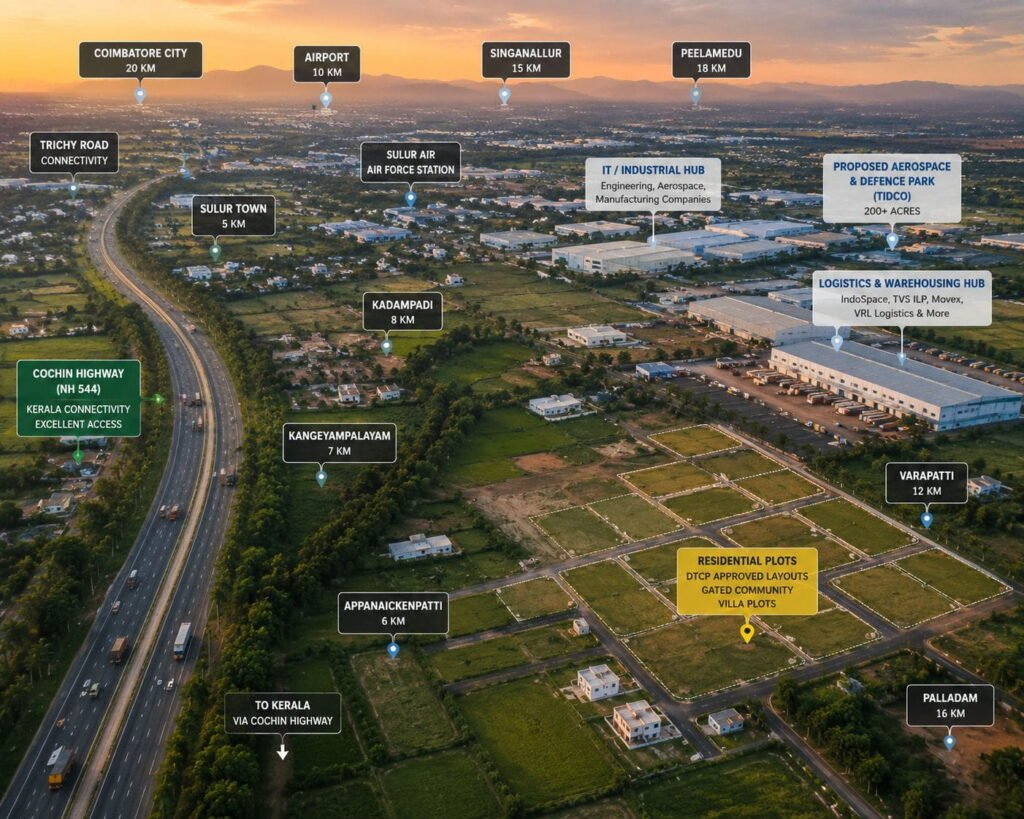 Plots for sale in sulur, coimbatore